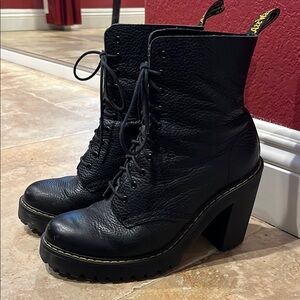 RARE Dr. Martens Kendra Heeled 10-eye boots